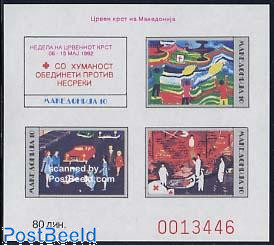 Red Cross Souvenir Sheet, Imperforated