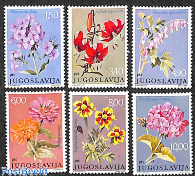 Garden flowers 6v