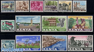 Kenya 1963 Uhuru Definitive Set