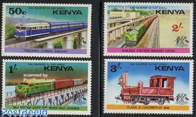 Kenya 1976 Railways Commemorative Stamp Set