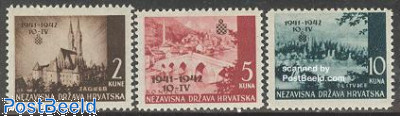 Croatia 1942 First Anniversary of Independence Issue