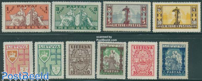 Lithuania 1934 Definitives Set of 10