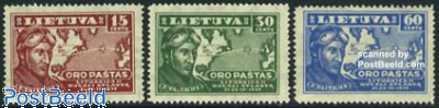 Lithuania 1936 Feliksas Vaitkus Transatlantic Flight Air Mail Set