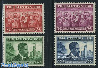 Lithuania 1939 20 Years of Republic Anniversary Set
