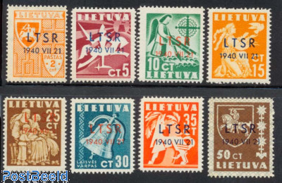 Lithuania 1940 LTSR Overprints Definitive Set