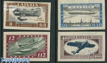 航空切手（ラトビア 1932年） Stamps from Latvia - Freestampcatalogue.com - The free online