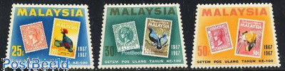 Stamp centenary 3v