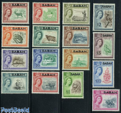Sabah, definitives 16v