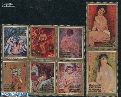 Nude paintings 8v