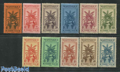 Postage due, tropical fruits 11v