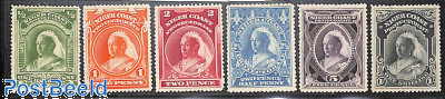 Niger Coast, Queen Victoria 6v