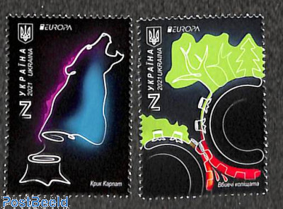 Europa, endangered animals 2v