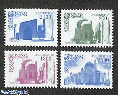Definitives, monuments 4v