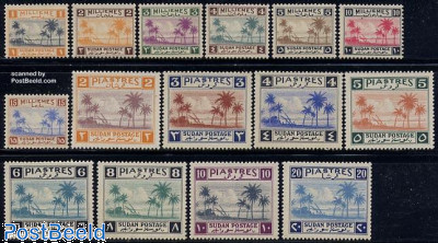 Sudan 1941 Palm Trees Definitive Set