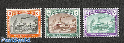 Sudan 1927 Postage Due Steamboat Set