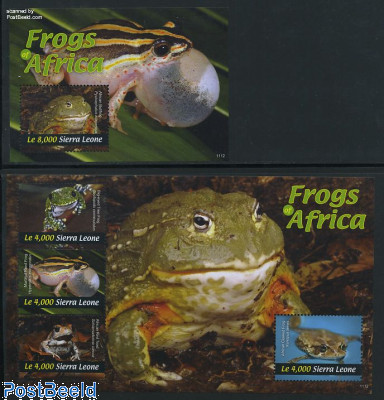 Frogs of Africa 2 s/s