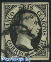 [1851, Queen Isabella II, 6cs black](https://www.freestampcatalogue.com/ssp0006-queen-isabella-ii-6cs-black "1851, Queen Isabella II, 6cs black")