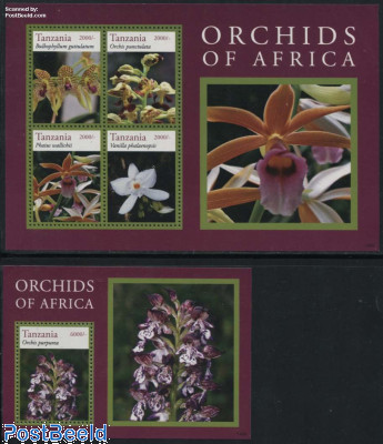Orchids of Africa 2 s/s