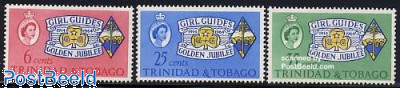 Trinidad and Tobago 1964 Girl Guides Golden Jubilee Commemorative Set
