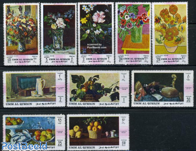 Flower paintings 10v