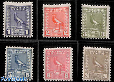Uruguay 1927 Southern Lapwing Definitive Set