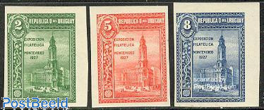 Uruguay 1927 Montevideo Philatelic Exhibition Set