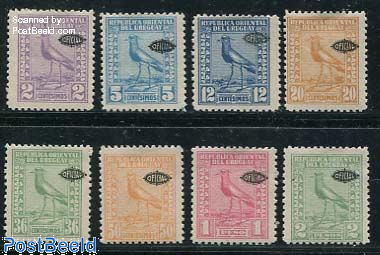 Uruguay 1924 Official 'On Service' Birds Set