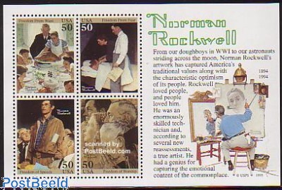 Stamps with the theme Norman Rockwell - Freestampcatalogue.com