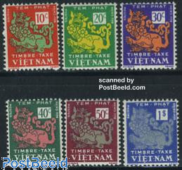 Postage due, dragons 6v