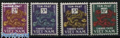Postage due, dragons 4v