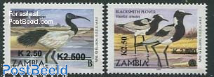 Birds 2v, overprints