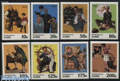 Stamps with the theme Norman Rockwell - Freestampcatalogue.com