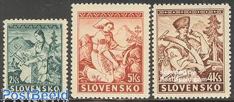 Slovakia 1939 Folk Costumes Semi-Postal Set
