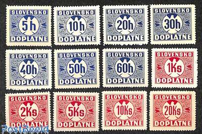 Slovakia 1939 Postage Due Set