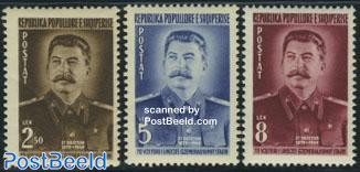 Stalin 70th anniversary 3v