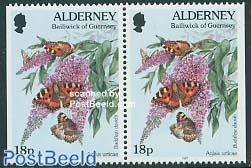 Butterflies booklet pair, 18p