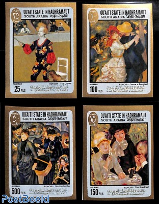 Renoir paintings 4v imperforated