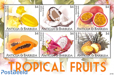 Tropical fruits 6v m/s