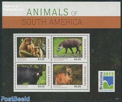 Animals of South America 4v m/s