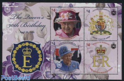 Queen Elizabeth 90th Birthday 4v m/s