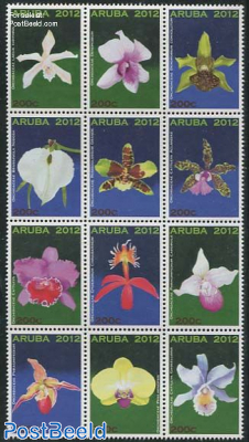Orchids 12v, Sheetlet