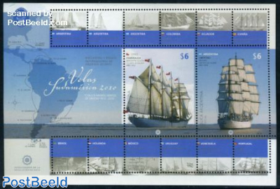 South American sailing ships s/s, similar issue with Chile