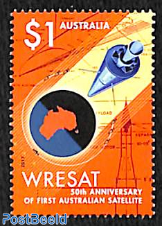 WRESAT, 50th anniv. of first Australian satelite 1v