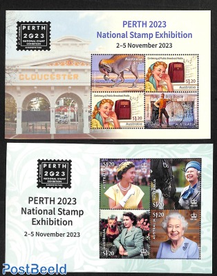 Perth  Stamp Exhibition 2 s/s