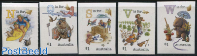Aussie Alphabet NQSVW 5v s-a