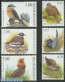 Definitives, birds 6v