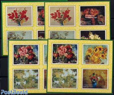 Flower paintings 4 s/s