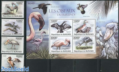 Birds of Burundi 4v + s/s