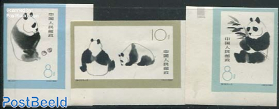 Panda bears 3v imperforated