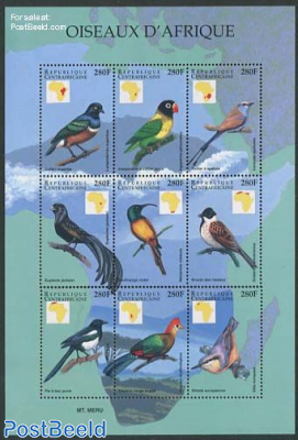 African birds 9v m/s (9x280F)